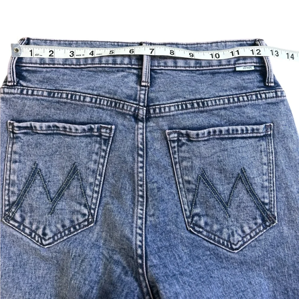 MOTHER The Desperado Heel Paisley Purple High Rise Flare Jeans 25 Retro - Picture 14 of 16